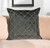 20" Gray Cotton Blend Throw Pillow