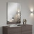 47" Chestnut Wall Mounted And Dresser Mount Frameless Dresser Mirror