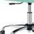 Green and Silver Adjustable Height Swivel Rolling Office Chair