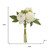 Set of Two 14" White Ivory And Green Artificial Flowering