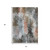 5' X 8' Granite Gray Ivory And Coral Abstract Washable Indoor Outdoor Area Rug