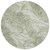 8' Lime Green And Ivory Round Floral Washable Indoor Outdoor Area Rug