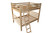 Natural Queen Over Queen Solid Wood Bunk Bed