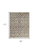 8' X 10' Ivory Gray And Taupe Wool Floral Hand Knotted Stain Resistant Area Rug