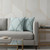 Set of Two 18" Pale Aqua Diamond Cotton Throw Pillow Covers
