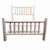 Natural Light Honey Finish Low Post Cedar Log Twin Bed
