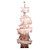 31" Unfinished Wood Hand Painted Model Boat