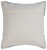 18" White And Blue Diamond Cotton Blend Throw Pillow Cover