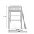 White Slat Solid Wood Twin Loft Bed