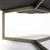 40" Black and Gold Stone and Iron Free Form Distressed Coffee Table