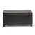 36" Brown Faux Leather and Solid Wood Upholstered Storage Bench With Flip Top