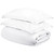 White Queen Cotton Washable Duvet Cover Set With Two Shams