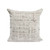 20" Gray And Beige Abstract Polyester Blend Throw Pillow Cover