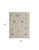 8' X 10' Ivory Tan and Gray Wool Floral Hand Knotted Area Rug