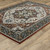 5' X 8' Red Black And White Medallion Area Rug With Fringe