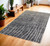4' X 6' Ivory Gray and Black Abstract Power Loom Area Rug