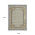 8' X 11' Gold Oriental Area Rug With Fringe