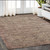 5' X 8' Taupe And Pink Hand Tufted Area Rug
