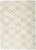 4' X 6' Ivory and Gray Geometric Shag Area Rug