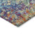 5' X 8' Copper Blue And Red Geometric Washable Indoor Outdoor Area Rug