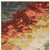 5' X 8' Beige Yellow And Rust Abstract Area Rug With Fringe