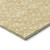8' Round Gold Round Geometric Washable Non Skid Indoor Outdoor Area Rug