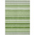 10' X 14' Artichoke Green Striped Washable Indoor Outdoor Area Rug