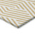 8' X 10' Gold and White Geometric Washable Non Skid Indoor Outdoor Area Rug