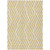8' X 10' Gold and White Geometric Washable Non Skid Indoor Outdoor Area Rug