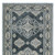 8' Blue And Gray Medallion Runner Rug