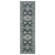8' Blue And Gray Medallion Runner Rug