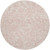 8' Pink and Ivory Floral Distressed Round Rug