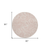 8' Pink and Ivory Floral Distressed Round Rug