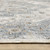 10' X 13' Blue And Ivory Medallion Distressed Area Rug With Fringe