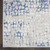 8' X 12' Ivory Blue and Gray Abstract Distressed Non Skid Area Rug
