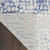 8' X 12' Ivory Blue and Gray Abstract Distressed Non Skid Area Rug
