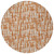 8' Terra Cotta Tan And Ivory Round Abstract Washable Indoor Outdoor Area Rug