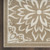 4' X 6' Taupe and Ivory Floral Non Skid Area Rug