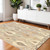 4' X 6' Gray And Beige Wool Abstract Hand Tufted Area Rug