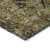 10' X 14' Coffee and Gray Oriental Washable Non Skid Indoor Outdoor Area Rug