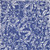 8' X 10' Ivory and Navy Blue Floral Distressed Non Skid Area Rug