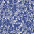 8' X 10' Ivory and Navy Blue Floral Distressed Non Skid Area Rug