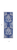 8' Navy Blue and Ivory Damask Distressed Non Skid Runner Rug
