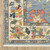7' X 10' Blue Ivory And Yellow Oriental Area Rug With Fringe