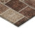 8' X 10' Orange Copper And Beige Patchwork Washable Indoor Outdoor Area Rug