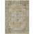 10' X 14' Wheat Terra Cotta And Black Oriental Washable Indoor Outdoor Area Rug