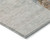 8' Taupe Black And Blue Round Abstract Washable Indoor Outdoor Area Rug
