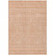 8' X 10' Peach And Ivory Floral Washable Indoor Outdoor Area Rug