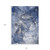 8' X 10' Blue and Gray Abstract Washable Non Skid Indoor Outdoor Area Rug