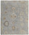 6' X 9' Gray and Blue Wool Floral Hand Knotted Area Rug